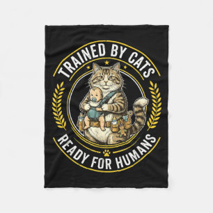 Funny Cat Tactical Military Cat Parent Baby Fleece Blanket