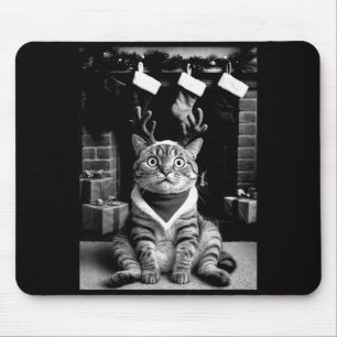 Funny Cat Taking A Selfie Christmas Xmas Pyjamas H Mouse Mat
