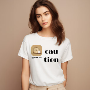 Funny Cat Tee for Cat Lovers Cranky Cat