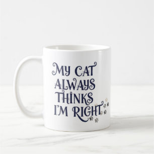 Funny Cat Text Coffee Mug