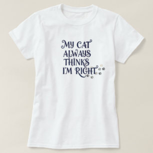 Funny Cat Text T-Shirt