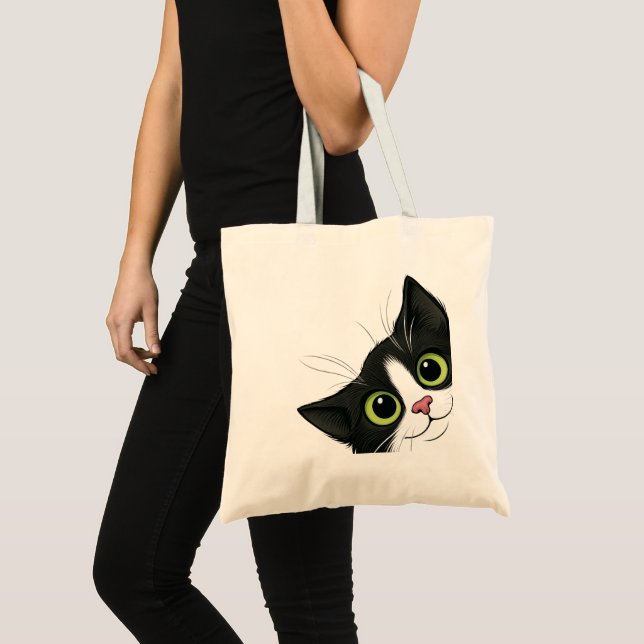 Funny Cat Tote Bag (Front (Product))