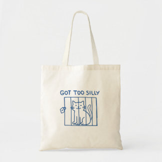 Funny Cat Tote Bag – Got Too Silly Minimalist