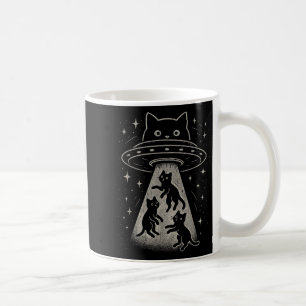 Funny Cat Ufo Cute Kitty Space Spaceship Alien Aes Coffee Mug
