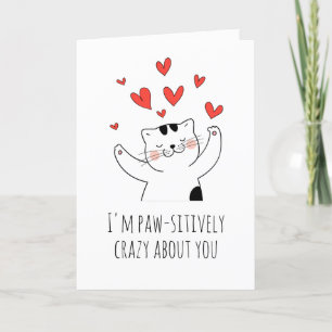 funny cat valentine cards