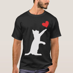 Funny Cat Valentine Cute Heart Cat Lover Valentine T-Shirt