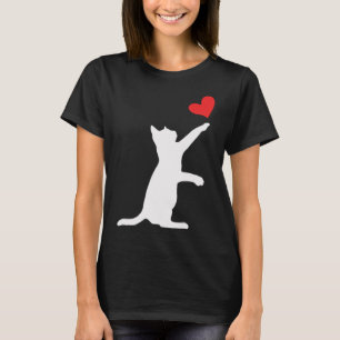 Funny Cat Valentine Cute Heart Cat Lover Valentine T-Shirt
