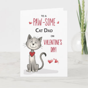 Funny Cat Valentine for Dad from the Pet Card