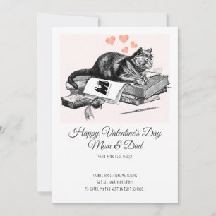 Funny Cat Valentine Holiday Card