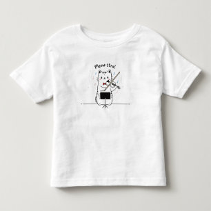 Funny Cat Violin Player Violinist Musician Toddler T-Shirt