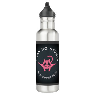 Funny Cat Water Bottle (24 oz)