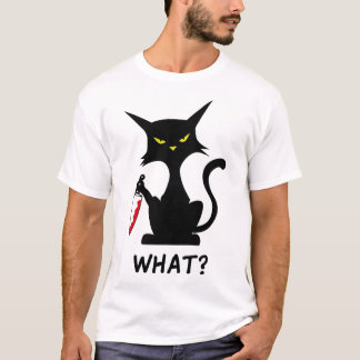 Funny cat what T-Shirt