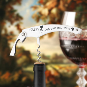 Funny Cat Wine Corkscrew Bottle Opener