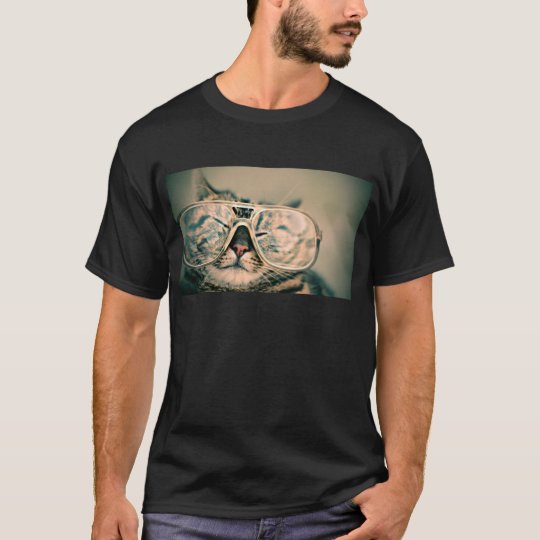 Funny Cat with Glasses T-Shirt