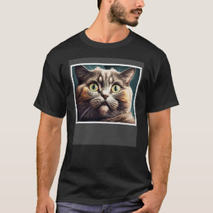 Funny Cat with puffy Face, Cat Lover Pullover Hood