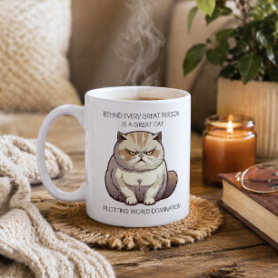 Funny Cat World Domination  Coffee Mug