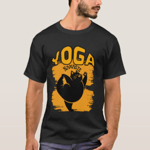 Funny Cat Yoga Namaste Design Cat Lover Yoga Enthu T-Shirt