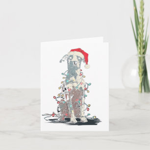 Funny Catahoula Leopard Dog Christmas Graphics Lig Card