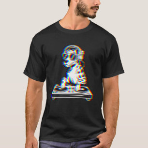 Funny Catahoula Leopard Dog DJ Glitch Rave EDM Mus T-Shirt