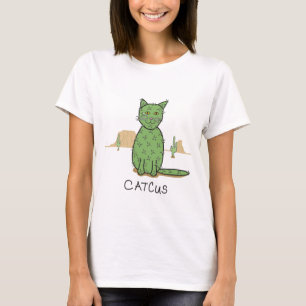 Funny Catcus Cactus Drawing T-Shirt