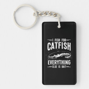 Funny Catfishing Catfish Fishing Hunter Key Ring