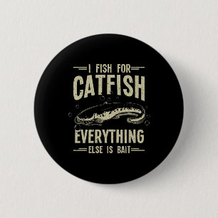 Funny Catfishing Design For Men Women Catfish Fish 6 Cm Round Badge