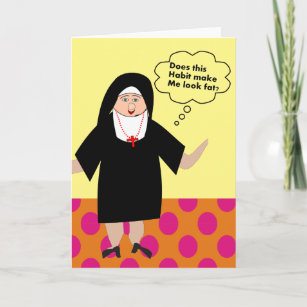 Funny Nun Birthday Cards | Zazzle