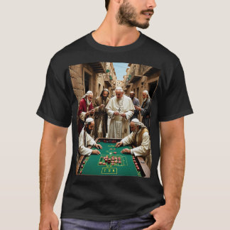 Funny Catholic Pope Gambling T-Shirt