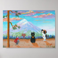Funny Cats and Dog Mountain Trail