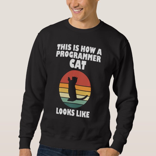 Funny Cats And Programming Engineers Computer Them Sweatshirt (Front)