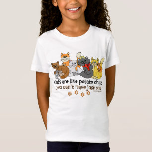 Funny Cats are like potato chips T-Shirt