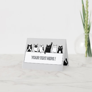 Funny cats  card