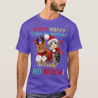 Funny Cats Christmas Merry Xmas Gift Men Women Kid T-Shirt
