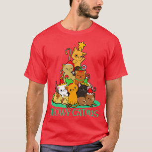 Funny Cats Christmas Tree Merry Catmas Xmas  T-Shirt