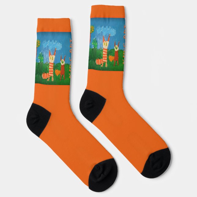 Funny Cats Crew Socks (Right)