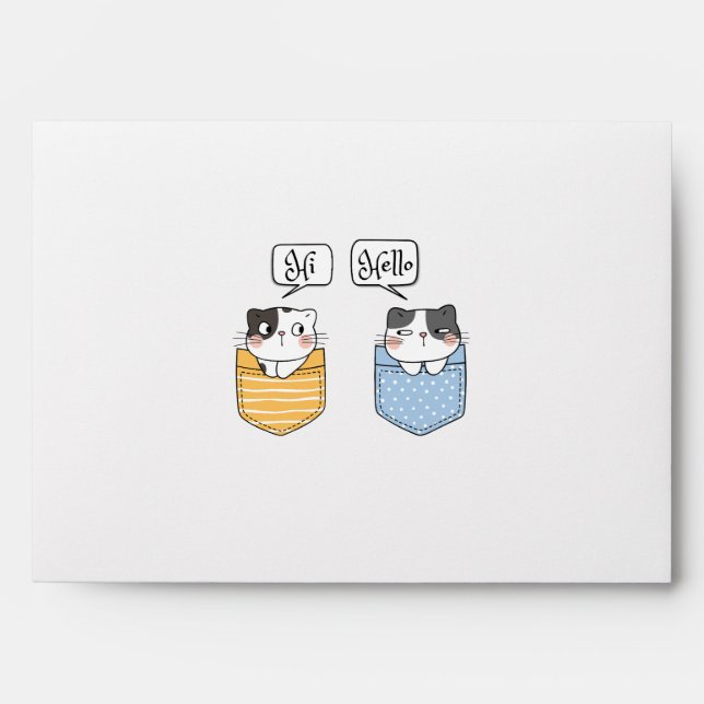 funny cats envelope (Front)