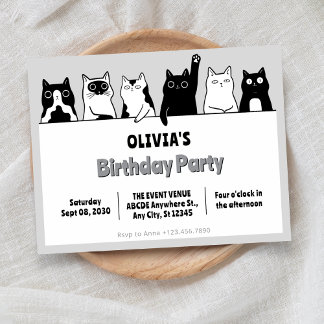 Funny cats Invitation