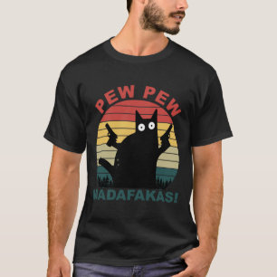 Funny cats lovers, pew pew madafakas cat Essential T-Shirt