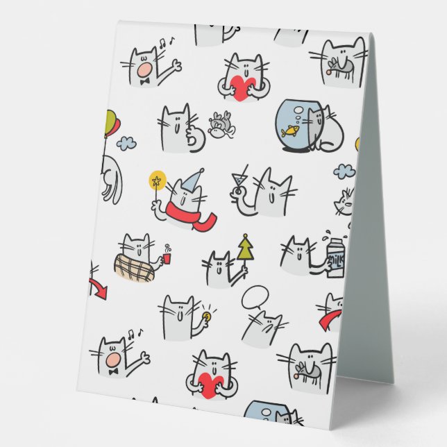 Funny cats, milk and magic. (Front)