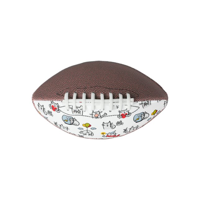 Funny cats, milk and magic. american football (Front)