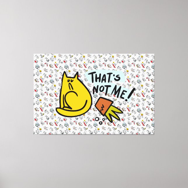 Funny cats, milk and magic. canvas print (Front)