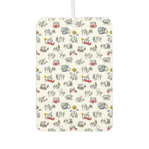 Funny cats, milk and magic. car air freshener