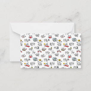 Funny cats, milk and magic. card