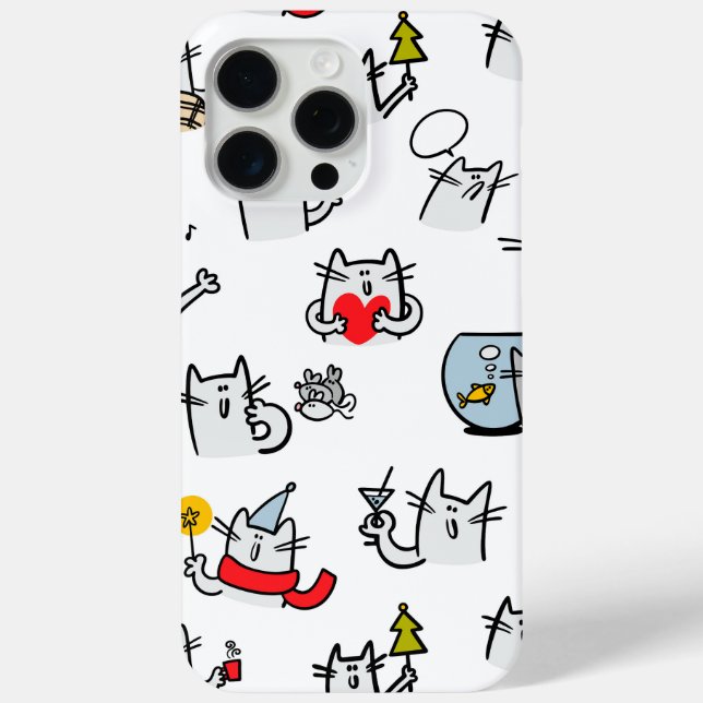 Funny cats, milk and magic. Case-Mate iPhone case (Back)