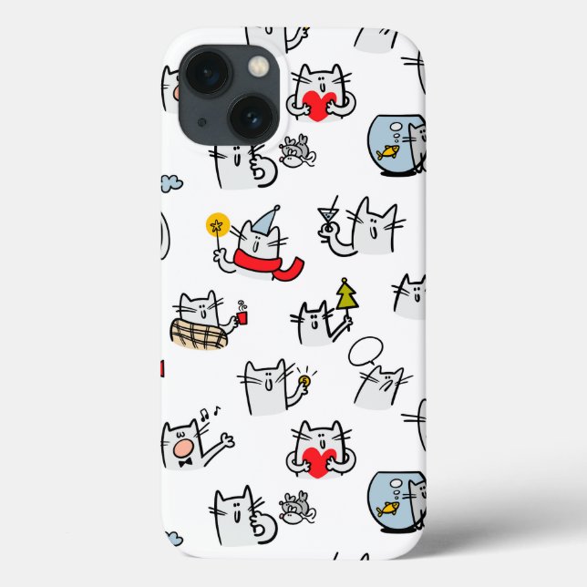 Funny cats, milk and magic. Case-Mate iPhone case (Back)