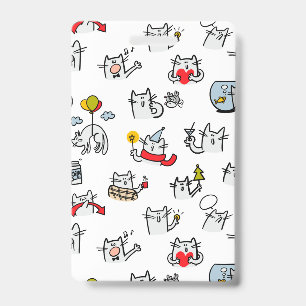 Funny cats, milk and magic. ID badge