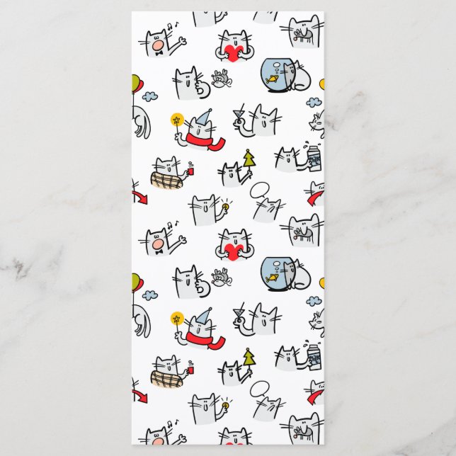 Funny cats, milk and magic. menu (Front)