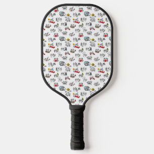Funny cats, milk and magic. pickleball paddle