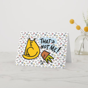 Funny cats, milk and magic. thank you card