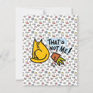 Funny cats, milk and magic. thank you card